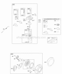 Carburetor Kit - Carburetor Overhaul Rewind Starter Diagram and Parts List for 20B414-0698-E1  Briggs and Stratton Engine